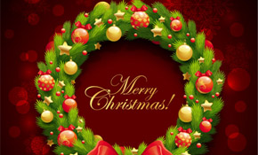 Christmas Wreath Vector